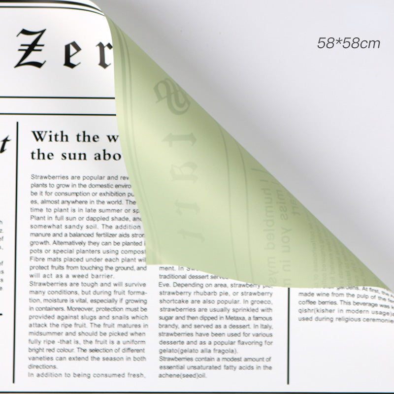 20pcs Newspaper Florist Wrap Paper (58x58cm)