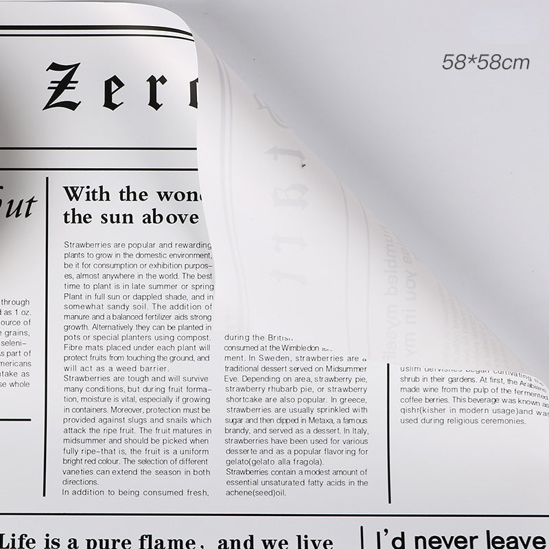 20pcs Newspaper Florist Wrap Paper (58x58cm)