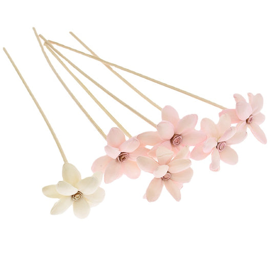 5 bâtonnets de rechange pour diffuseur à roseaux avec fleur