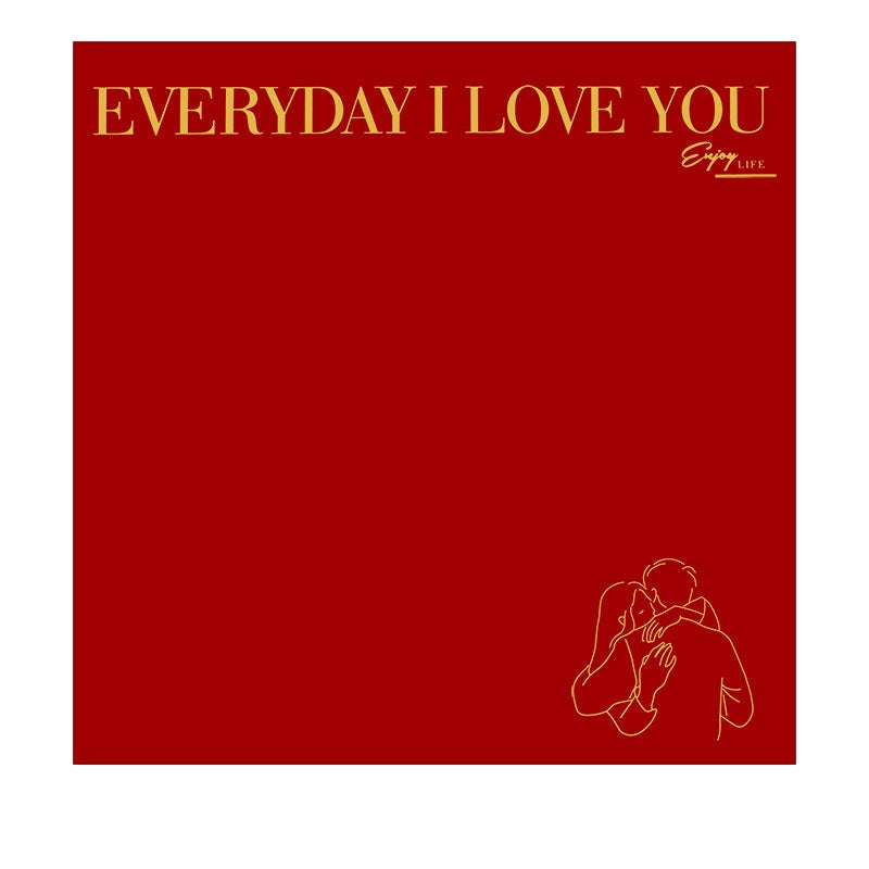 20pcs Lover Hug Bouquet Wrap Paper (56x56cm)