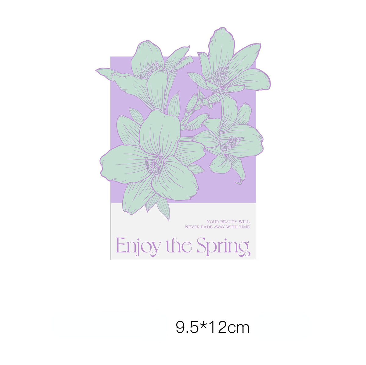 Spring Floral Greeting Cards Bouquets Decoration Pack 10