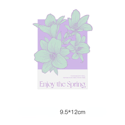 Spring Floral Greeting Cards Bouquets Decoration Pack 10