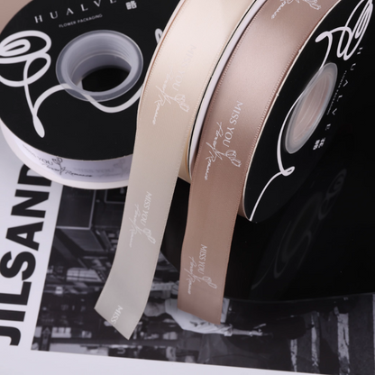 MISS YOU Satin Ribbon (25mmx40Yd)