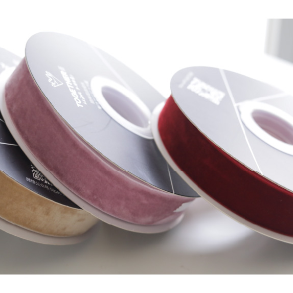 Velvet Ribbon for Bouquet Gift Wrapping (2.5cmx10Yd)