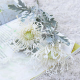 Load image into Gallery viewer, 2 Head Frosted Artificial Chrysanthemum