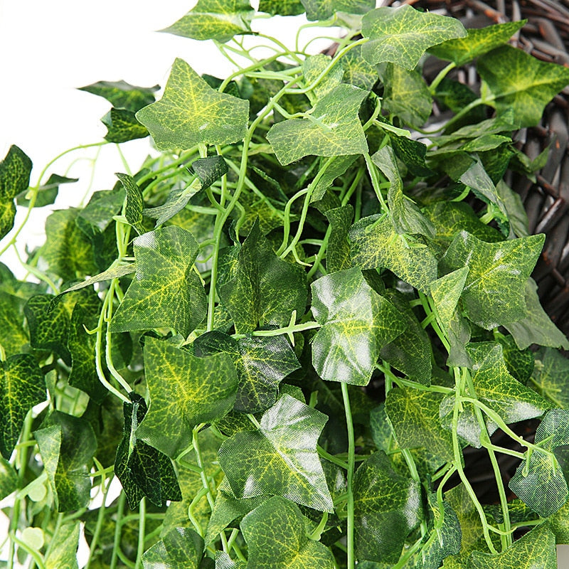fake plant with hanging leaves Artificial Plant Vines Wall Hanging Rattan Leaves – Floral Supplies Store
