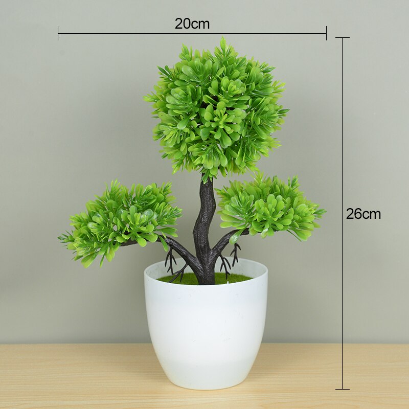 artificial bonsai tree small Artificial Plants Potted Green Bonsai Small Tree – Floral Supplies Store