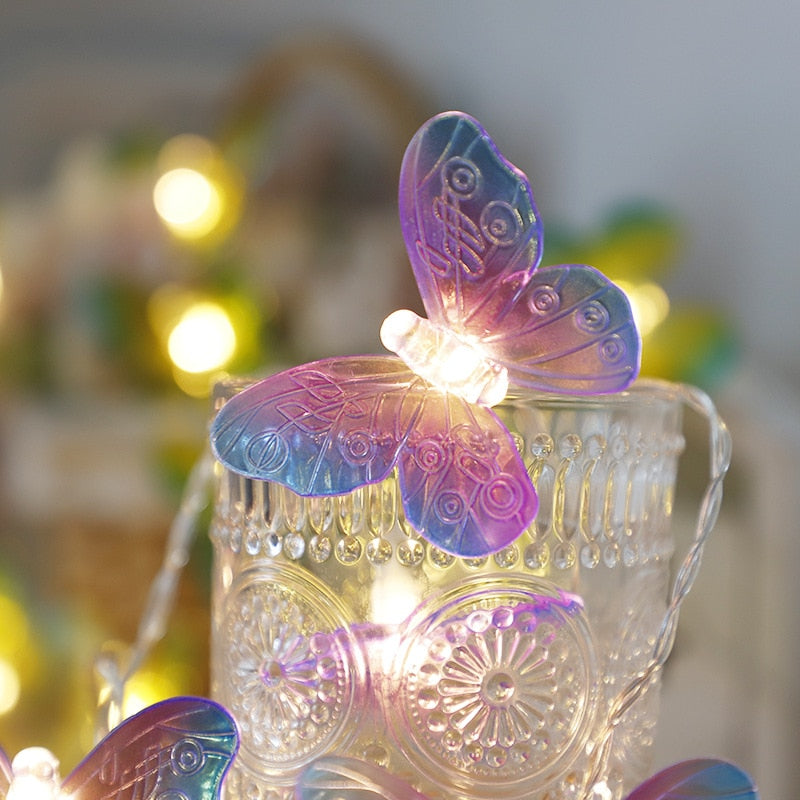 Butterfly LED Fairy String Lights Garland