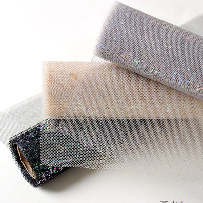 Glittering Mesh Fabric for Gift Bouquet Wrapping 0.5x5m