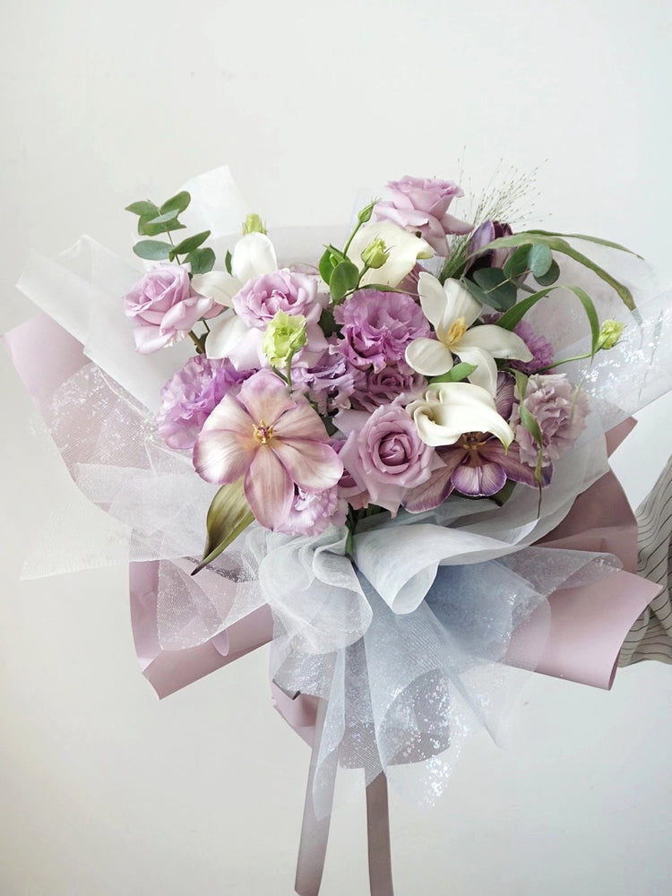 Glittering Mesh Fabric for Gift Bouquet Wrapping 0.5x5m