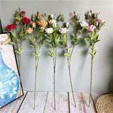 Load image into Gallery viewer, Long Stem Rose Branch Silk Artificial Flower