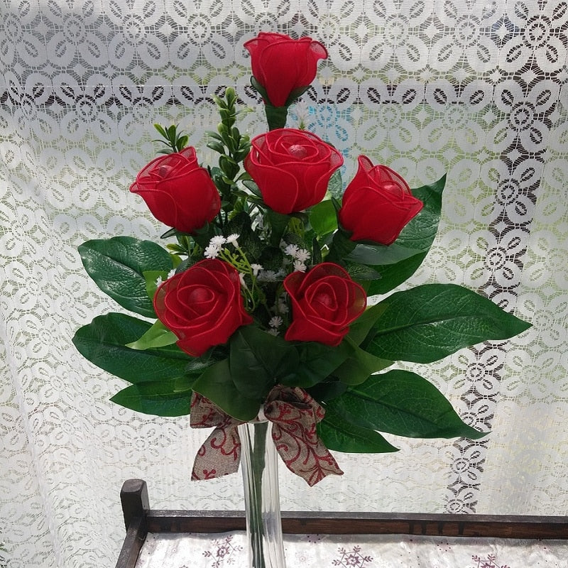 10 rouleaux de tissu en nylon extensible pour la création de fleurs en bas DIY
