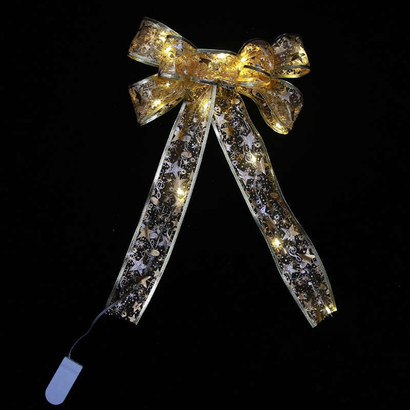 Silver and Gold Christmas bow for decorating