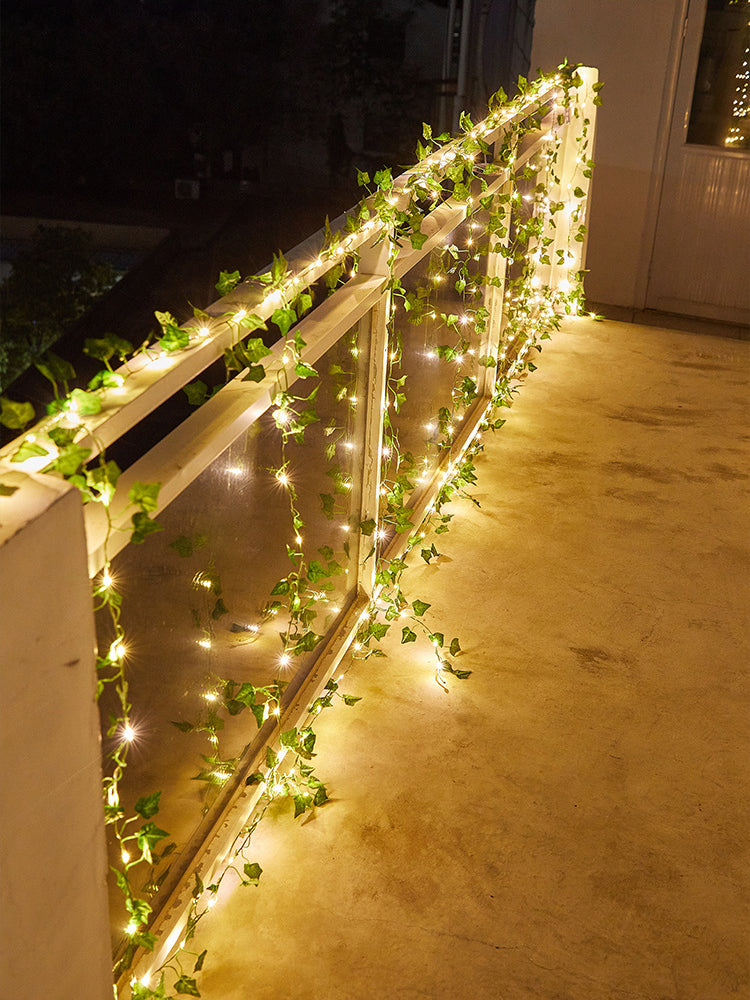 LED Maple Leaf Garland Fairy Lights