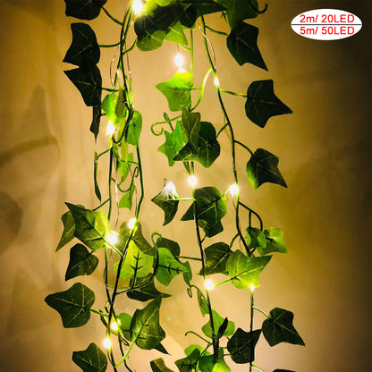LED Maple Leaf Garland Fairy Lights