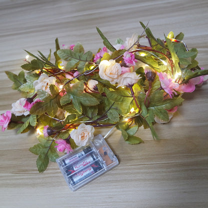 Guirlande lumineuse de 30 roses LED, 2,5 mètres
