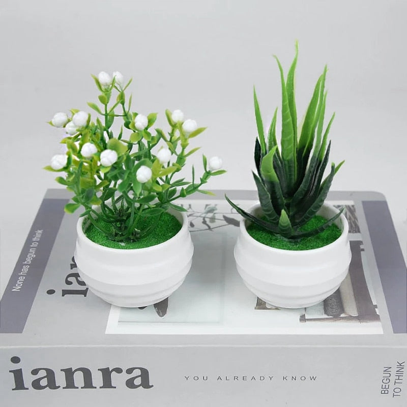 fake mini bonsai tree Artificial Green Plants Small Bonsai Pot – Floral Supplies Store