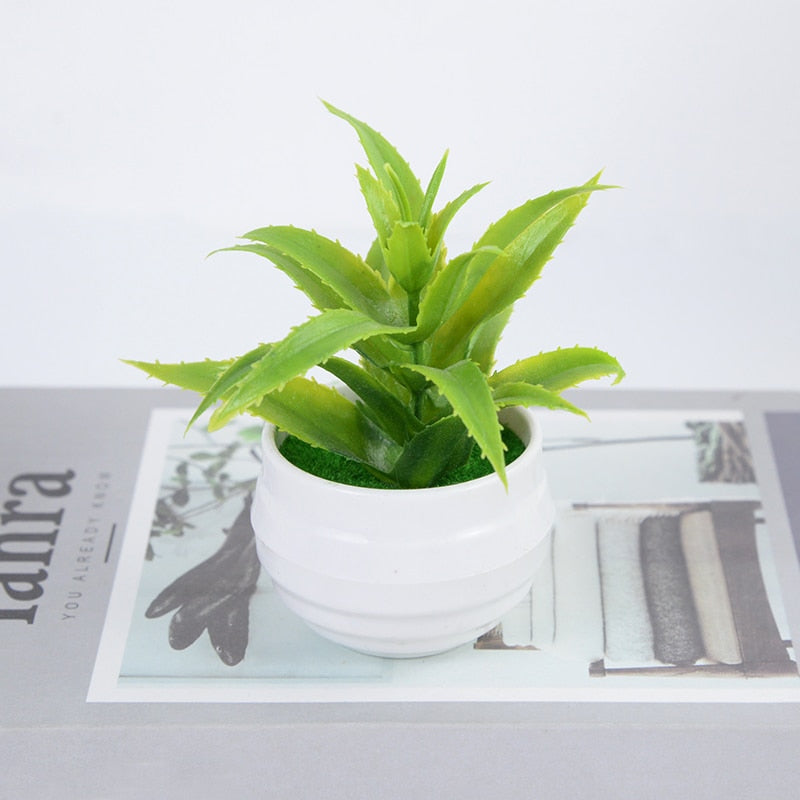 small artificial house plants Artificial Green Plants Small Bonsai Pot – Floral Supplies Store