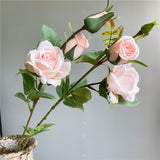 Load image into Gallery viewer, Long Stem Rose Branch Silk Artificial Flower