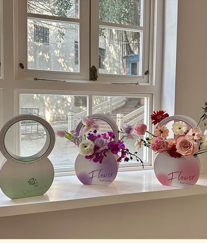 9pcs Floral Gift Packaging Box with Handle