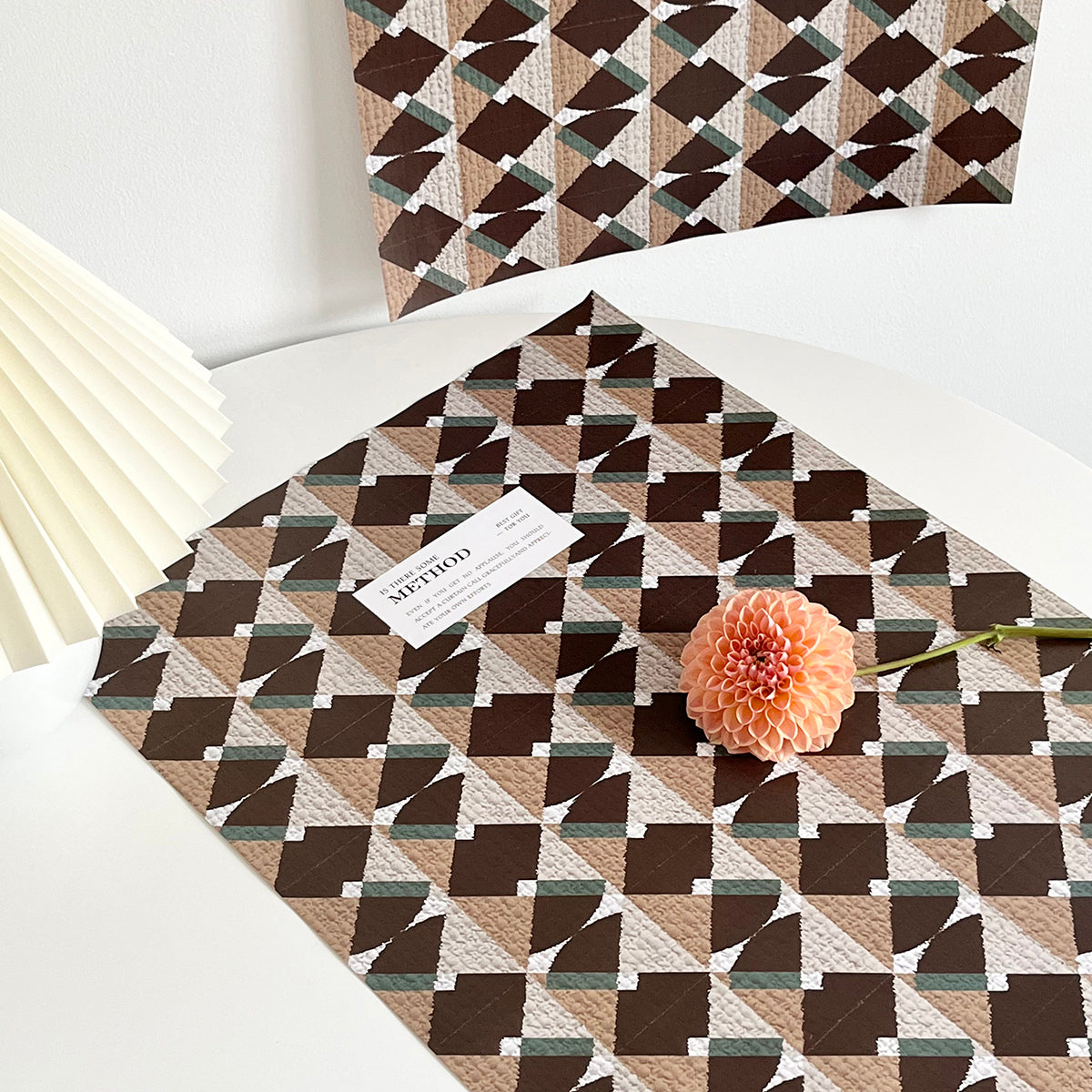 10pcs Geometric Art Floral Wrap Paper (35x52cm)
