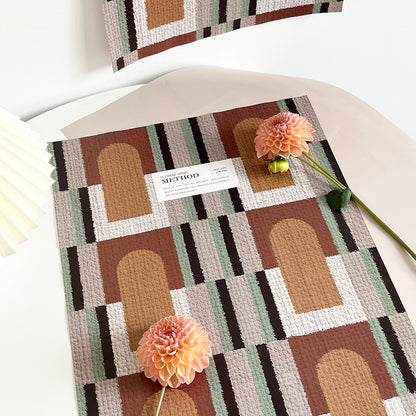 10pcs Geometric Art Floral Wrap Paper (35x52cm)