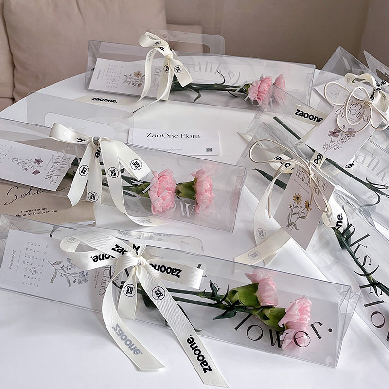 transparent flower box