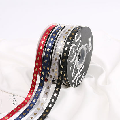 Golden Heart Gift Packaing Satin Ribbon (10mmx45Yd)