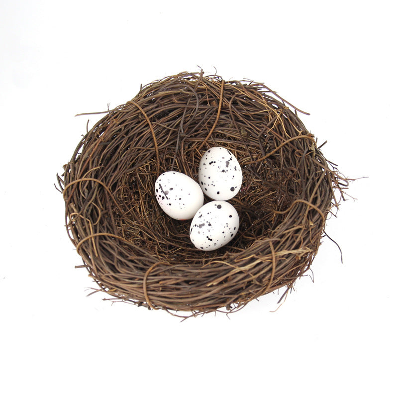 Artificial Bird's Straw Nest DIY Decor