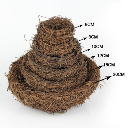 Artificial Bird's Straw Nest DIY Decor