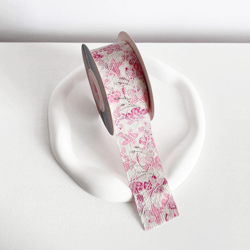 Floral Lace Embroidery Ribbon (3.8cmx8Yd)