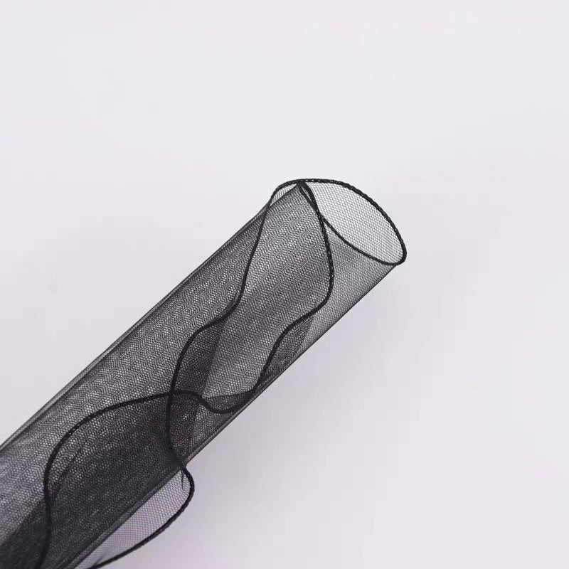 Rolled Edge Round Mesh Fabric for Flower Packaging Pack 10
