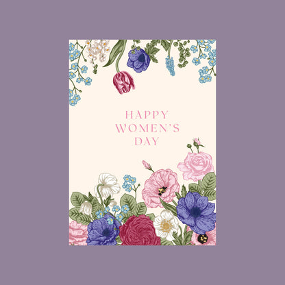 Happy Women's Day Flower Wrapping Paper Pack 20 (38x53cm)