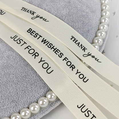 الحد الأدنى من شريط Grosgrain العاجي (20 مم × 45 ياردة)