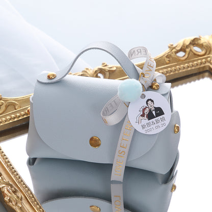 Lot de 20 mini sacs cadeaux en cuir (12x6x7 cm)