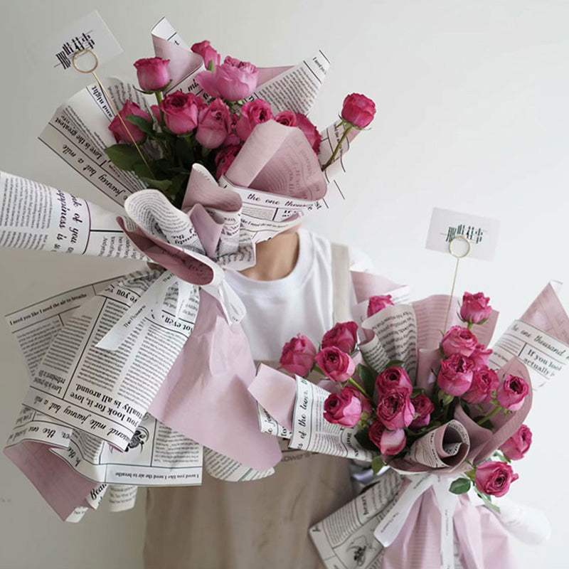 20pcs Newspaper Florist Wrap Paper (58x58cm)