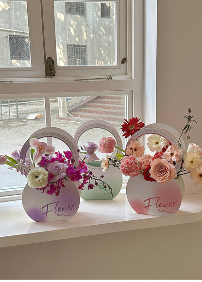 9pcs Floral Gift Packaging Box with Handle