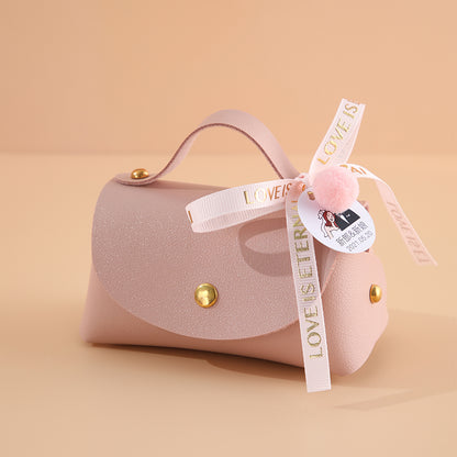 Lot de 20 mini sacs cadeaux en cuir (12x6x7 cm)