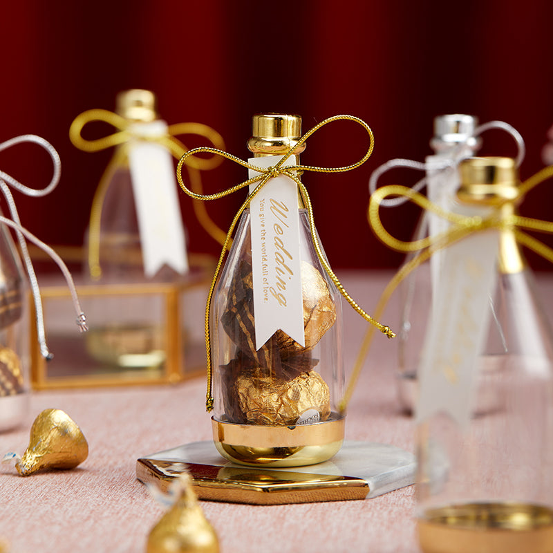 12 Pcs Small Plastic Bottle Gift Boxes for DIY Party Favors – Floral ...