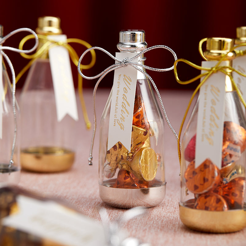 12 Pcs Small Plastic Bottle Gift Boxes for DIY Party Favors – Floral ...