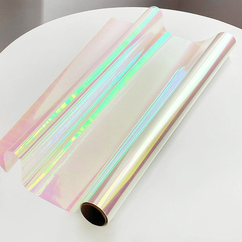 10 Yards Colored Clear Cellophane Wrapping Paper Roll for Flowers