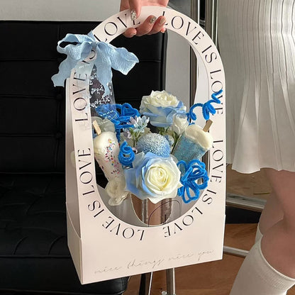 5pcs Handheld Floral Arrangement Gift Box