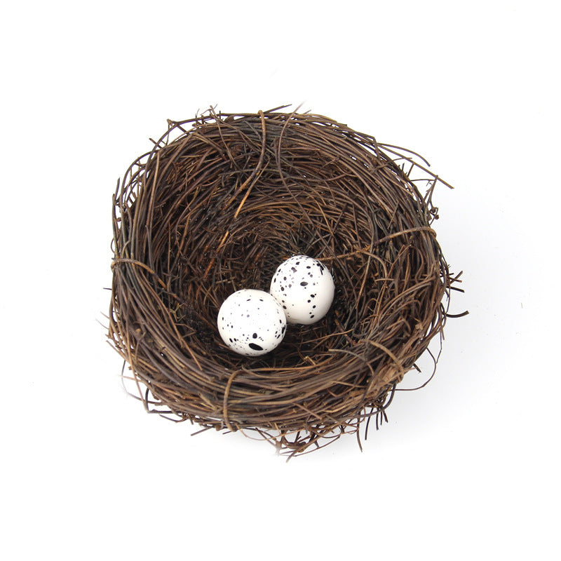 Artificial Bird's Straw Nest DIY Decor