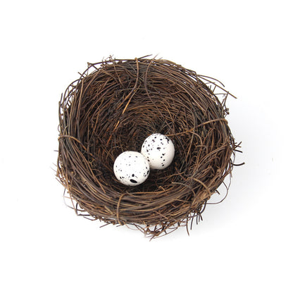 Artificial Bird's Straw Nest DIY Decor