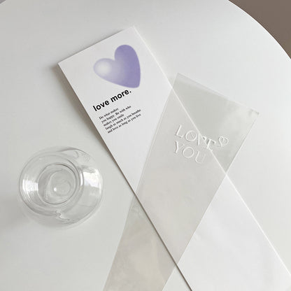 LOVE MORE Single Rose Packaging Flower Sleeves Pack 30