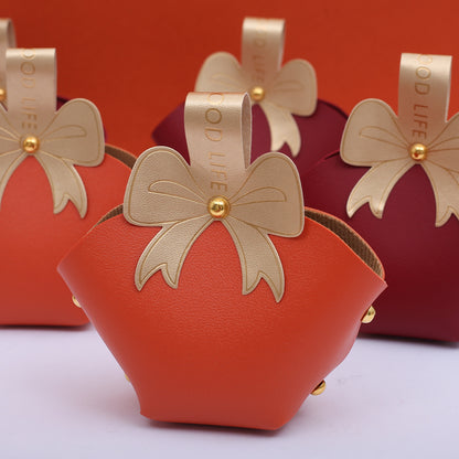 Golden Gift Bow Party Favor Gift Bag Pack 20