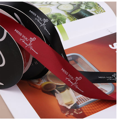 MISS YOU Satin Ribbon (25mmx40Yd)