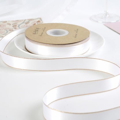 Gold-Edge Polyester Ribbon (25mmx25Yd)