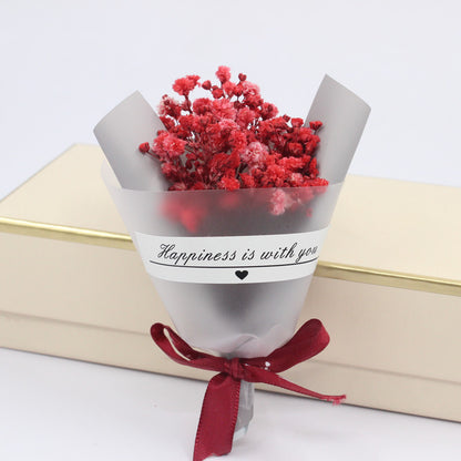 Set of 4 Dried Flowers Soap Rose Mini Bouquet Thank You Gift