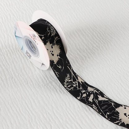 Vintage Floral Chiffon Ribbon (4cmx10Yd)